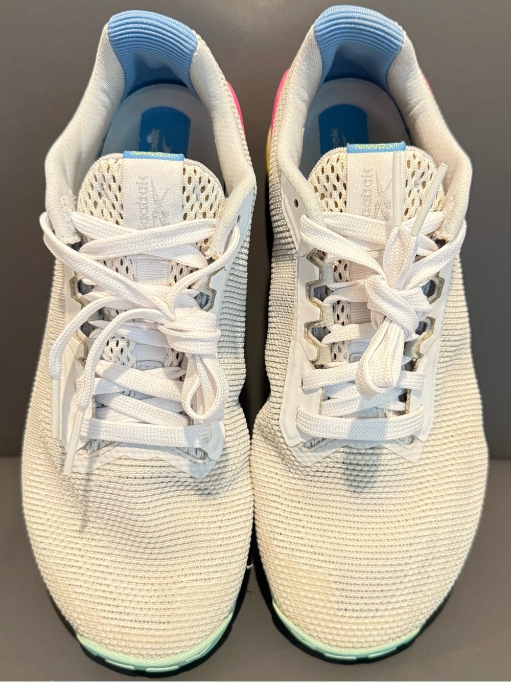 Reebok Nano X1 Grit Sneakers White/Pure Grey Women’s Size 9 - Picture 5 of 7
